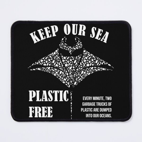 Item preview, Keep Our Sea Plastic Free Manta Ray designed and sold by Mtbirdies.