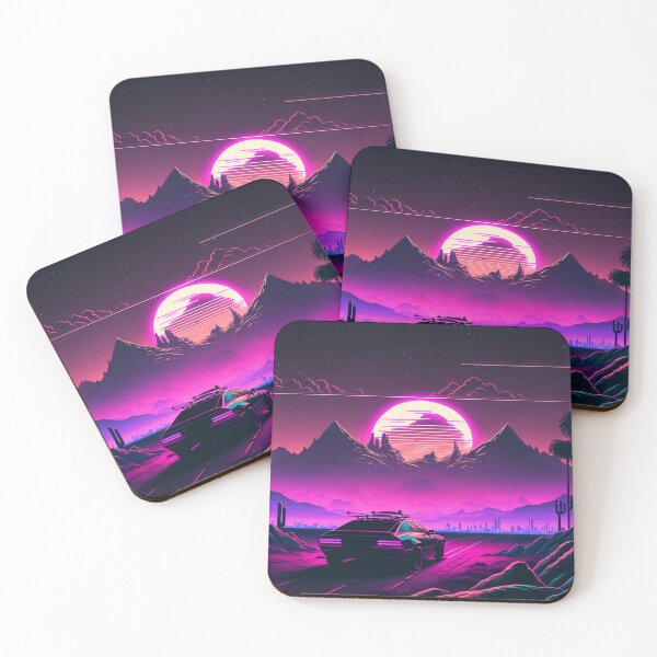 Item preview, Synthwave Desk Mat - Mouse Mat for Gaming  designed and sold by Sk00ma.