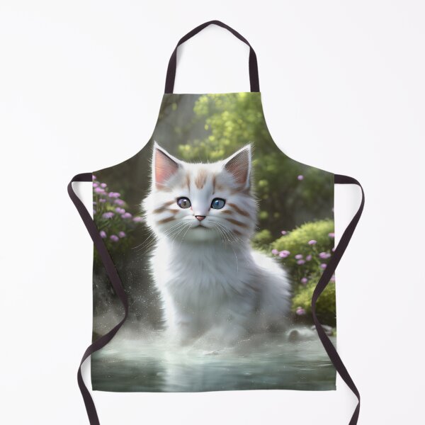 Item preview, Kitten at a River Digital Art designed and sold by ArtsyWishesShop.