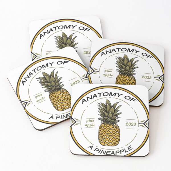 Item preview, Atomy Of A Pineapple designed and sold by EasyPeasyLife  ⭐⭐⭐⭐⭐.