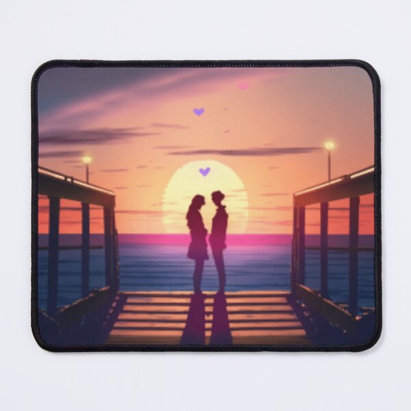 Item preview, Couple at Sunset Pier - Happy Valentine's Day designed and sold by KatesCreates ..