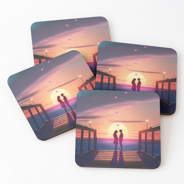 Item preview, Couple at Sunset Pier - Happy Valentine's Day designed and sold by KatesCreates ..