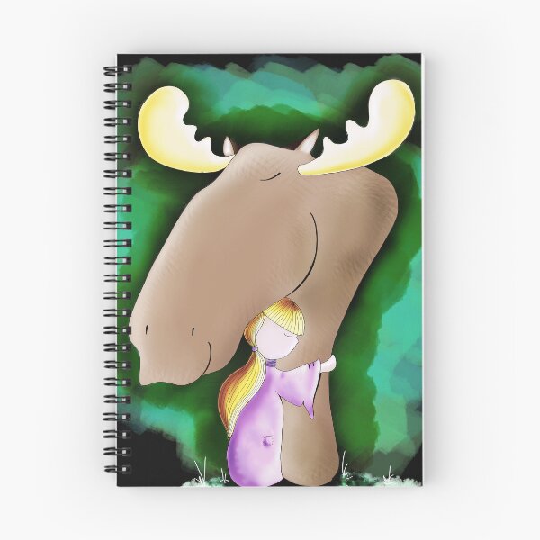 Item preview, Alaskan Moose Hug - Guardian Keeper and her friendly Moose designed and sold by AnnieSummers.