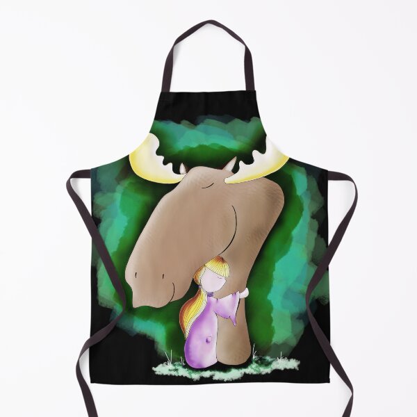 Item preview, Alaskan Moose Hug - Guardian Keeper and her friendly Moose designed and sold by AnnieSummers.