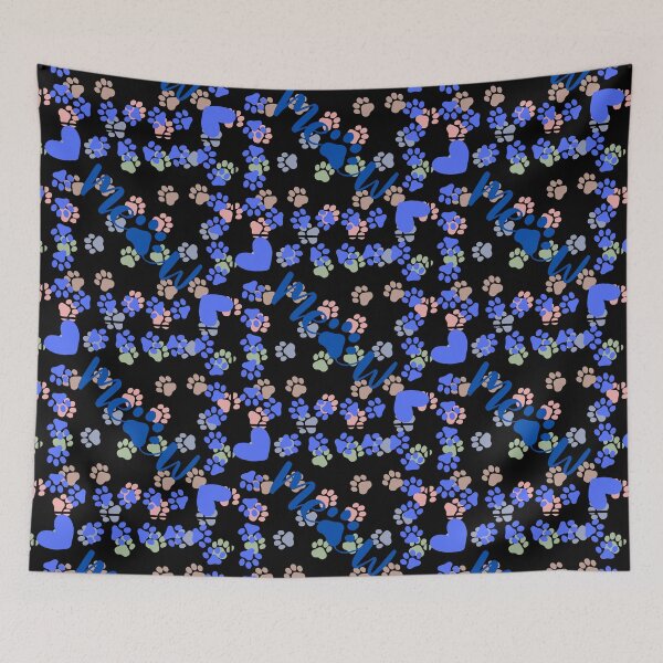 Item preview, A pattern of feline paws with many colors designed and sold by The-Blue-Feline.