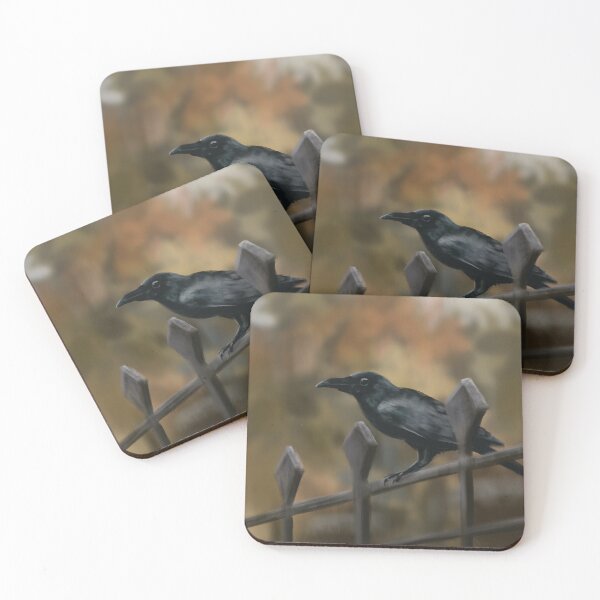 Item preview, Black crow digitalpainting designed and sold by EmeraldeaArt.