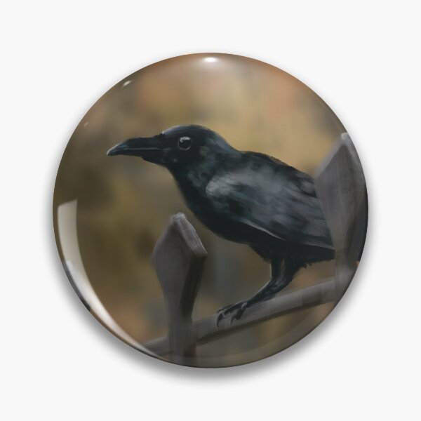 Item preview, Black crow digitalpainting designed and sold by EmeraldeaArt.