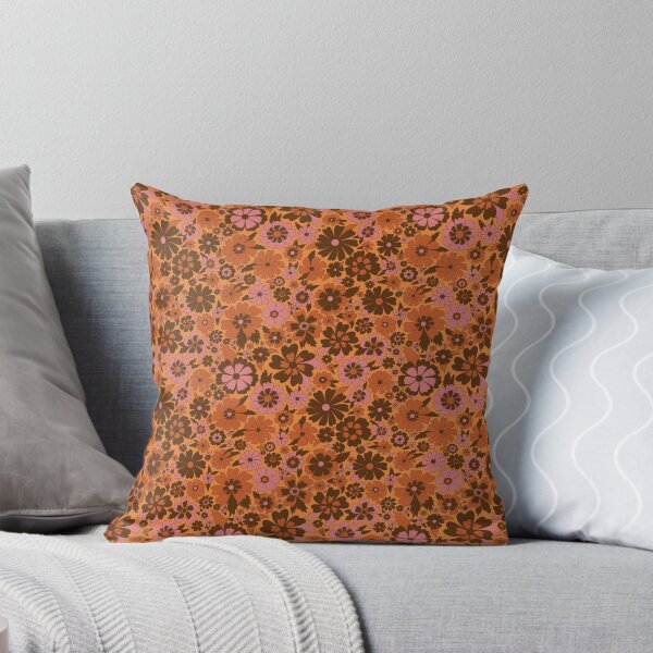 Item preview, Orange Brown Pink Floral designed and sold by Laura Ridger.