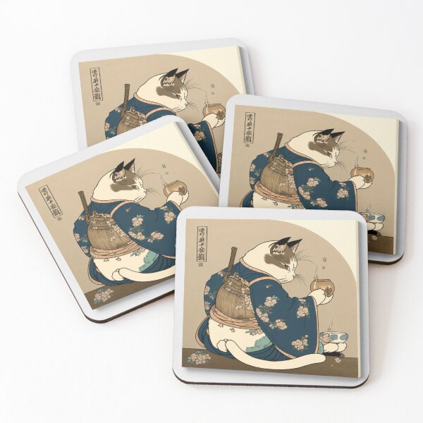 Item preview, Ukiyo-E kimono Japanese Cat In Kimono designed and sold by JCatDesign.