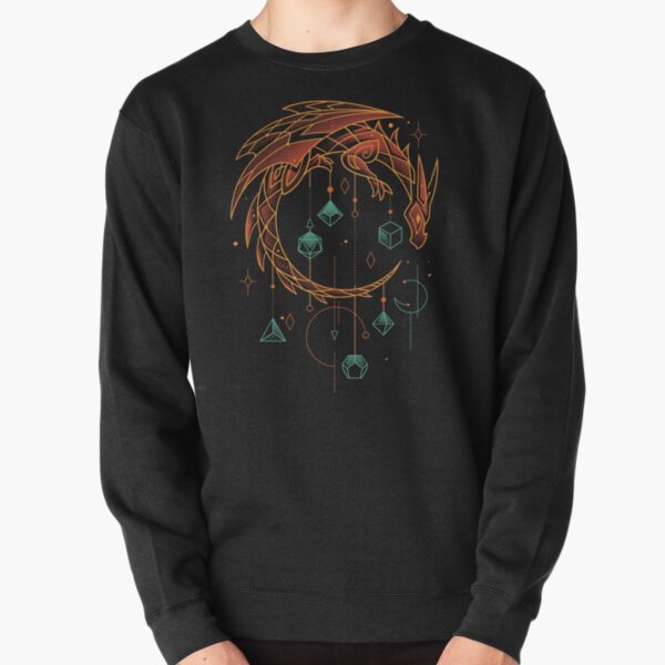 Draconic Dice keeper - Roleplayer Gamer Pullover Sweatshirt