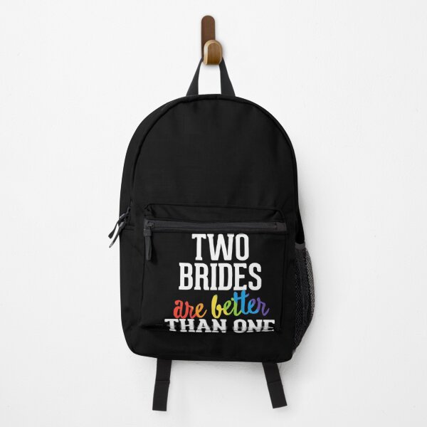 Item preview, Two Brides Are Better Than One Funny Lesbian Pride LGBT designed and sold by QueenOfPrint.