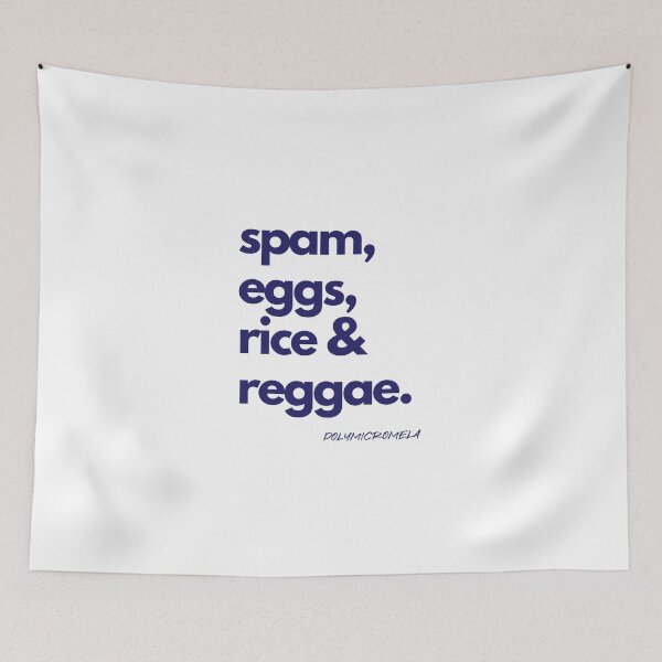 Item preview, food & reggae navy blue designed and sold by PolyMicroMela.