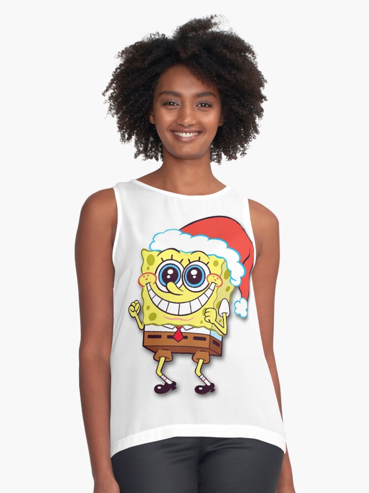 Blusa sin mangas «Navidad Bob Esponja» de YellowTeaCups | Redbubble