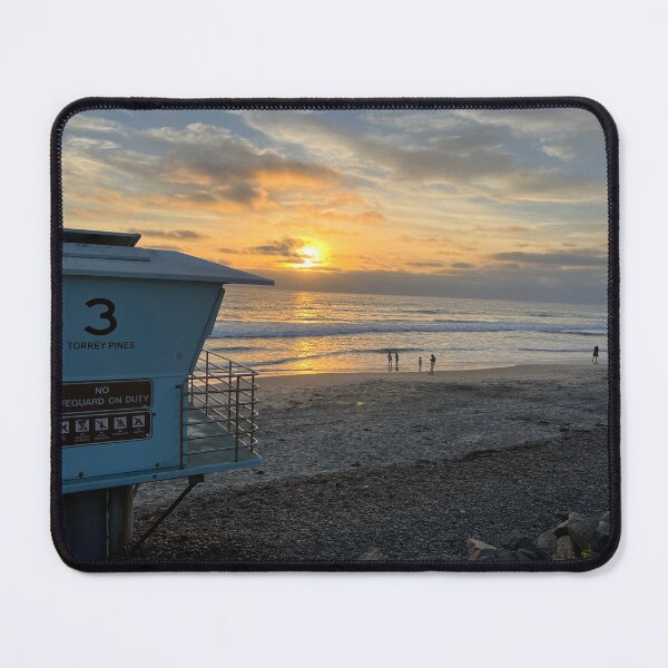 Item preview, Lifeguard tower sunset  designed and sold by SharniArt.