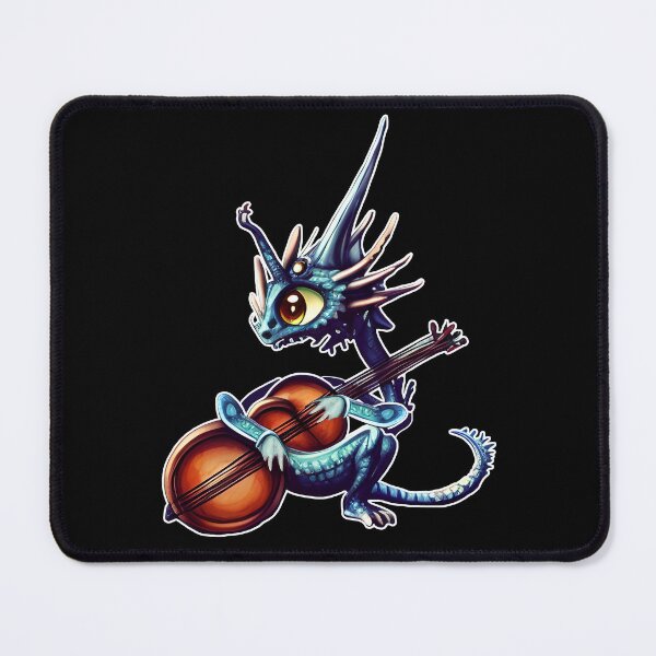 Item preview, Dragon with double bass designed and sold by Artbellachi.