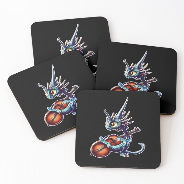 Item preview, Dragon with double bass designed and sold by Artbellachi.