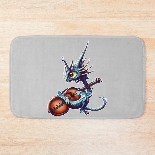 Item preview, Dragon with double bass designed and sold by Artbellachi.