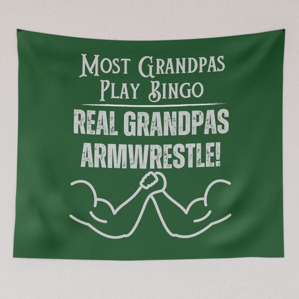 Item preview, Most Grandpas Play Bingo, Real Grandpas Armwrestle designed and sold by Constant Readers.
