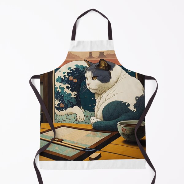 Item preview, Ukiyo-E kimono Japanese Cat In Kimono designed and sold by JCatDesign.