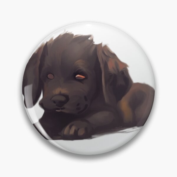 Item preview, Sleepy winking brown puppy designed and sold by zheworkstudio.