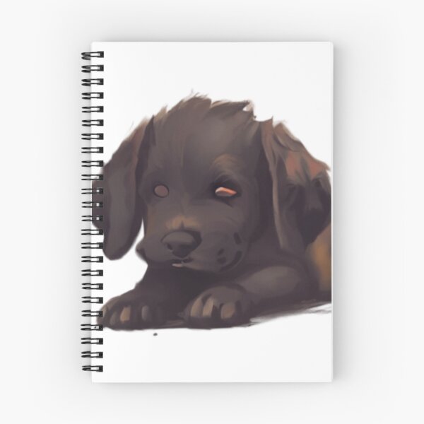 Item preview, Sleepy winking brown puppy designed and sold by zheworkstudio.