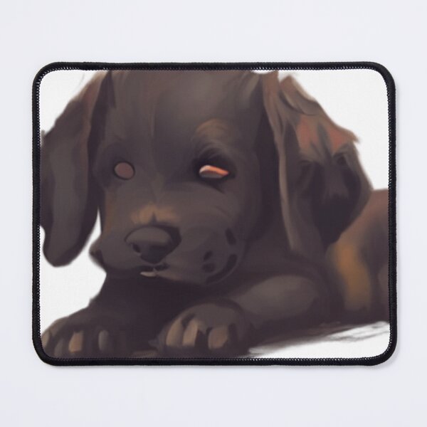 Item preview, Sleepy winking brown puppy designed and sold by zheworkstudio.