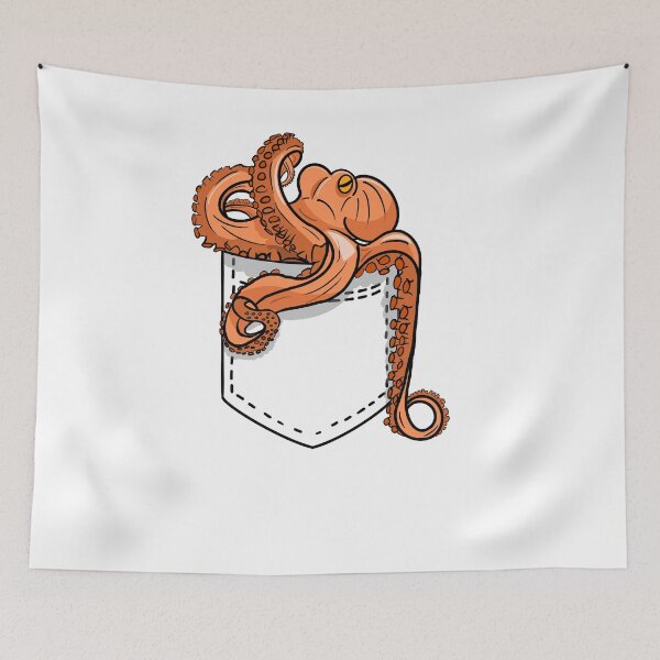 Item preview, Pocket Palz octopus shirt designed and sold by Pixel-PenStudio.