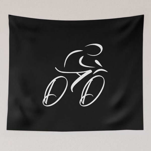 Item preview, Bicycle Shaped DAD Design for Father's Day and Bike Enthusiasts in White designed and sold by CrafTeeMrsB.