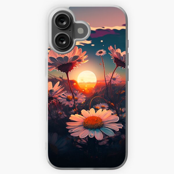 iPhone・スマホケース Society6 1980's sunset and quote by Goldfish Kiss Daisy Sunset