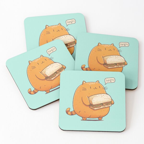Item preview, Always Hungry | Fat Orange Cat With A Sandwhich designed and sold by Atlantee.