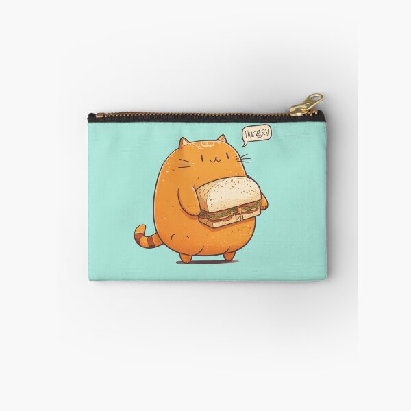 Item preview, Always Hungry | Fat Orange Cat With A Sandwhich designed and sold by Atlantee.