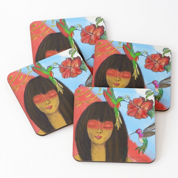 Item preview, Mujer Taína Colibrí designed and sold by TainaGal.