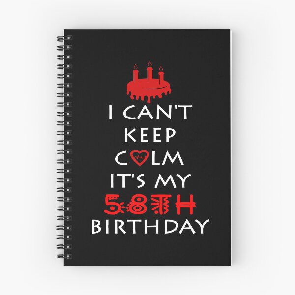 Item preview, I Can't Keep Calm It's My 58th Birthday designed and sold by ferraudionne.
