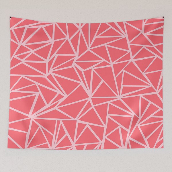 Item preview, Geometric triangles,pink designed and sold by cutecrazytshirt.