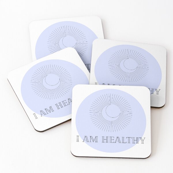 Item preview, Affirmation Collection - I Am Healthy (Blue) designed and sold by T-WoodCreations.