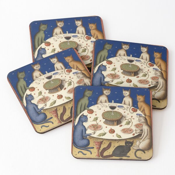 Item preview, Cats at dinner designed and sold by MersaultMax.