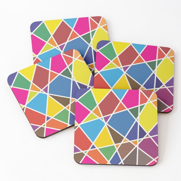 Item preview, Abstract multicolor geometric triangles designed and sold by cutecrazytshirt.
