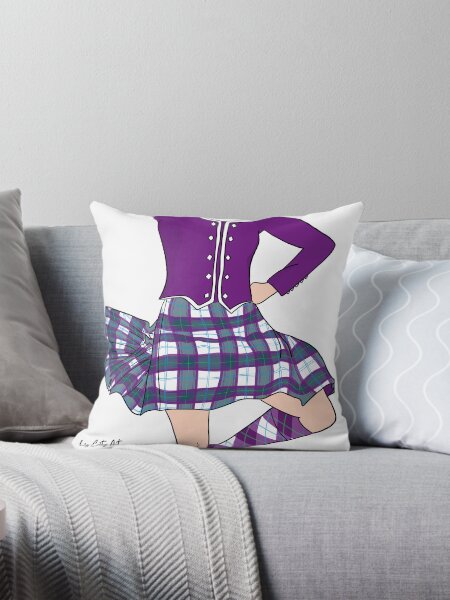 Item preview, Highland Dancer Purple Tweedsmuir Kilt designed and sold by LizCaityArt.
