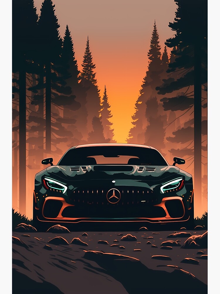 Disover Mercedes Benz AMG GT-R Premium Matte Vertical Poster