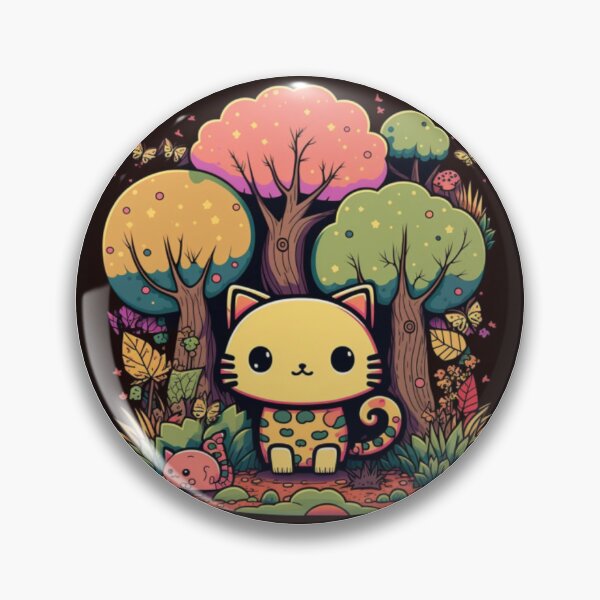 Item preview, Neon Forest Cat designed and sold by Lulalove9.