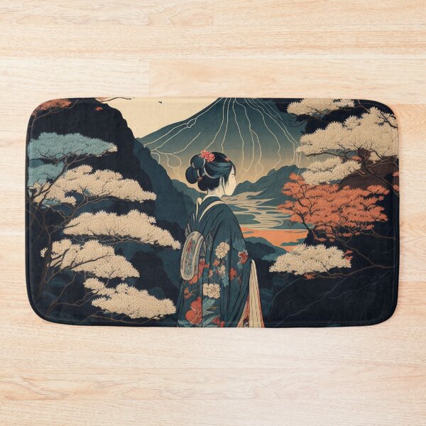 Item preview, Ukiyo-e Style Geisha in a Japanese Garden designed and sold by Sabot119.