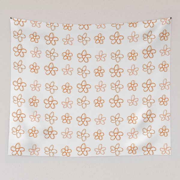 Item preview, orange aesthetic flower design designed and sold by Valaney Dilley.