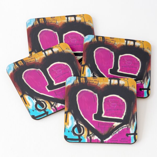 Item preview, Preppy Grunge Heart Graffiti Art designed and sold by itzbart.