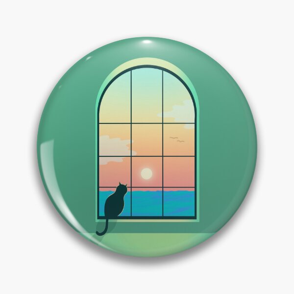 Item preview, Lofi Cat looking out a window into the ocean designed and sold by ReinaMer.