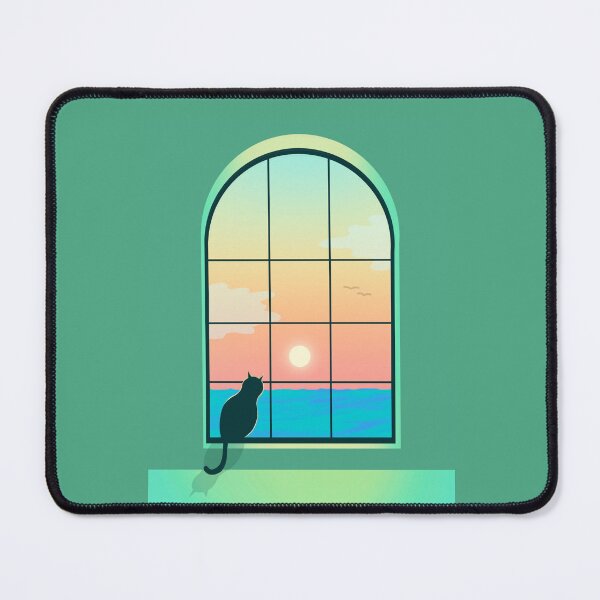 Item preview, Lofi Cat looking out a window into the ocean designed and sold by ReinaMer.