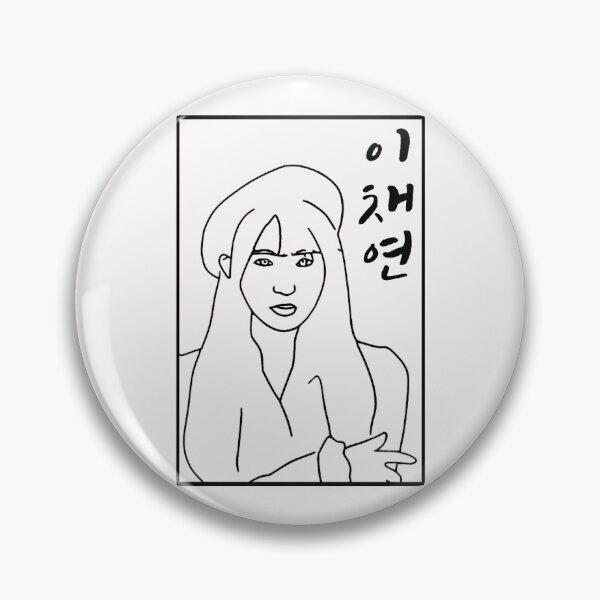 Item preview, Lee Chaeyeon Sketch Art (Black) designed and sold by AliffStudio.