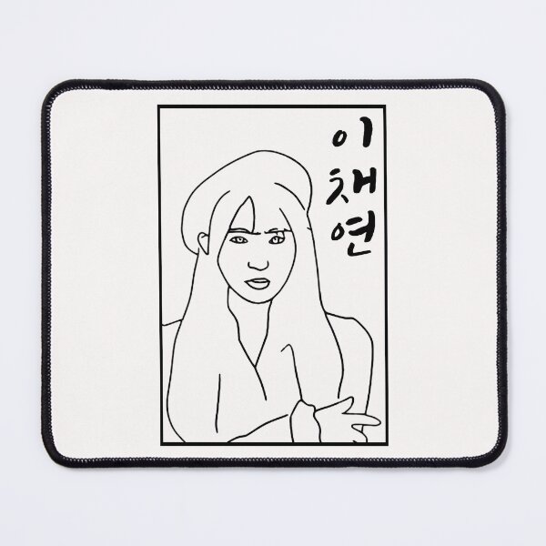 Item preview, Lee Chaeyeon Sketch Art (Black) designed and sold by AliffStudio.
