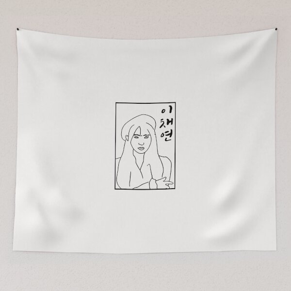 Item preview, Lee Chaeyeon Sketch Art (Black) designed and sold by AliffStudio.