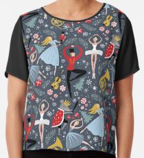 Clara's Nutcracker Ballet repeat by Robin Pickens Chiffon Top