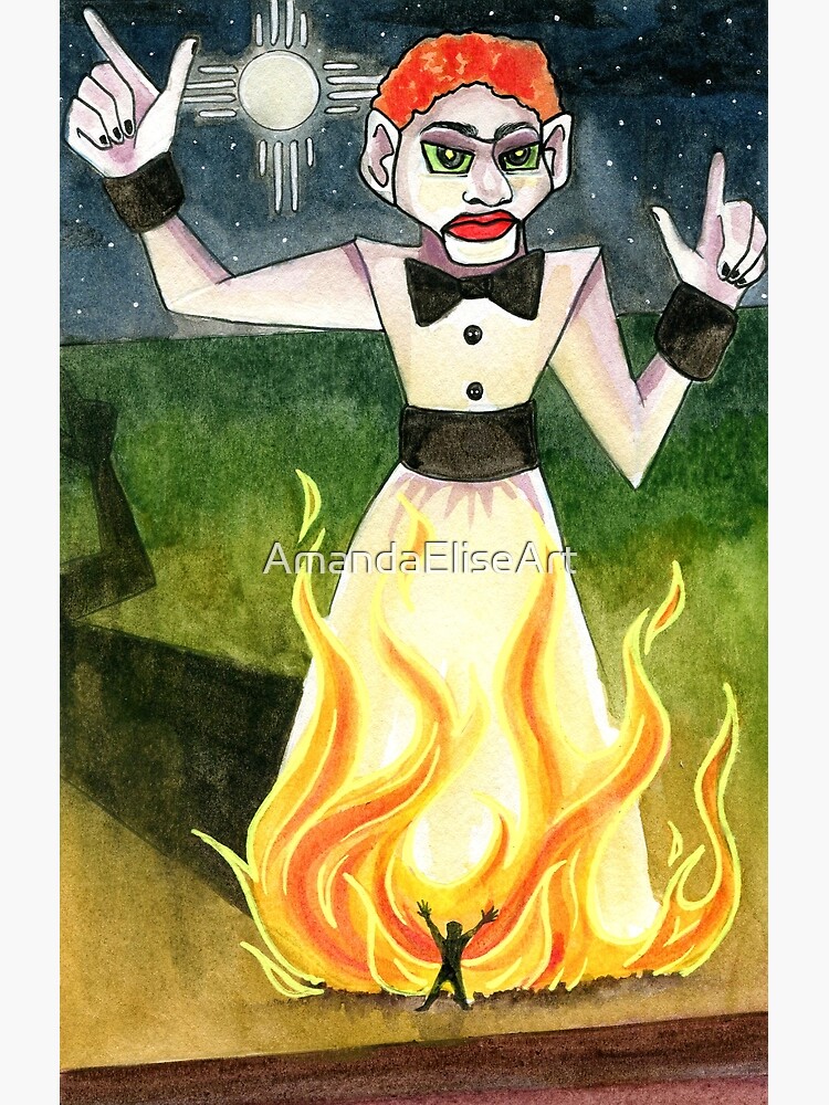 "Zozobra" Poster by AmandaEliseArt Redbubble